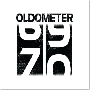 Oldometer Happy Birthday 70 Years Old Was Born In 1950 To Me You Papa Dad Mom Brother Son Husband Posters and Art